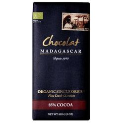 CHOCOLAT MADAGASCAR 85% hořká 'single origin' BIO čokoláda, údolí Sambirano, Madagaskar