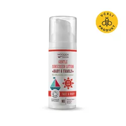 Wooden Spoon Opalovací tělové mléko Baby & Family SPF 50 BIO (50 ml)