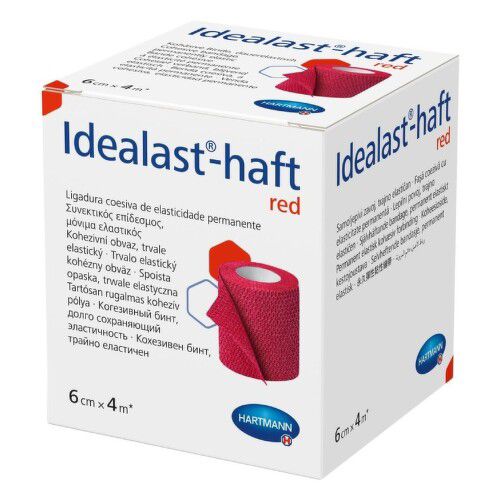 Obin.elast.Idealast-haft color 6cmx4m/1ks červená