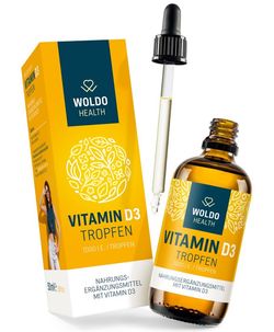 WoldoHealth | Tekutý vitamín D3 - 1000 I.U. - 50 ml