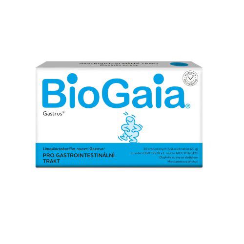 BioGaia Gastrus 30 probiotických žvýkacích tablet