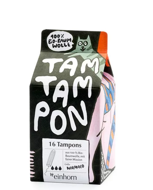 Einhorn Tampony TamTampon Normalo (16 ks) - z bio bavlny