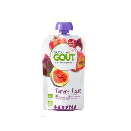 Good Gout Kapsička Jablko s fíky BIO 120g 4M