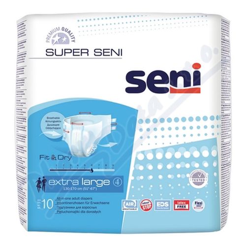 SENI SUPER EXTRA LARGE KALHOTKY ABSORPČNÍ PRODYŠNÉ DENNÍ, BOKY 130-170CM,