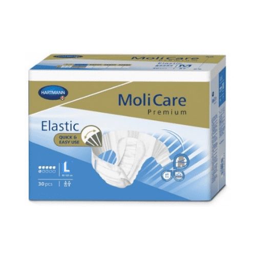 KALHOTKY ZALEPOVACÍ MOLICARE ELASTIC 6 KAPEK L BOKY 115-145CM,2349ML,30KS