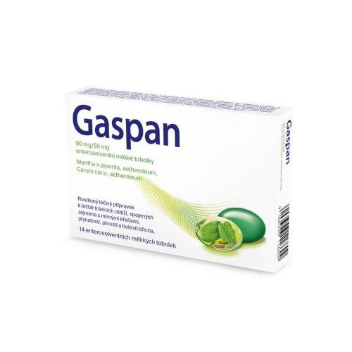 GASPAN 90MG/50MG enterosolventní měkké tobolky 14