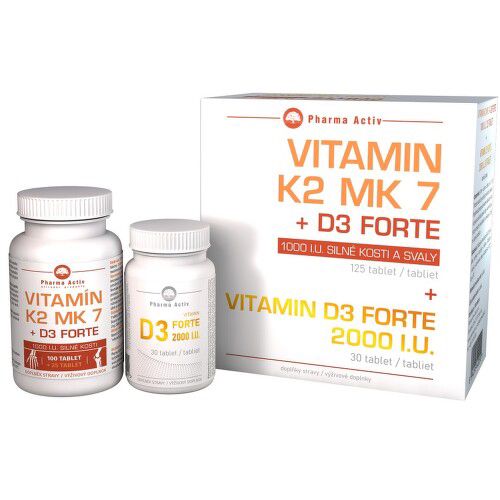 Vitamin K2 MK7+D3 Forte 125 tablet + Vitamin D3 Forte 2000 I.U. 30 tablet