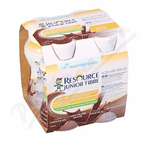 RESOURCE JUNIOR FIBRE KAKAO perorální roztok 4X200ML