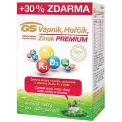 GS Vápník Hořčík Zinek PREMIUM tbl.100+30