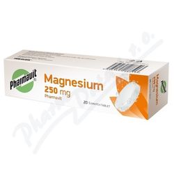 MAGNESIUM/VITAMIN C PHARMAVIT 250MG šumivá tableta 20