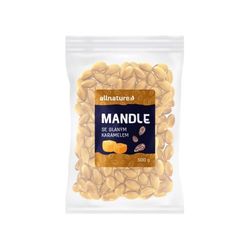 Allnature Mandle se slaným karamelem 500g