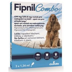 Fipnil Combo 134/120.6 mg spot-on Dog M 3x1.34 ml