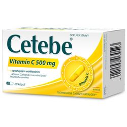 Cetebe vitamin C 500mg cps.60