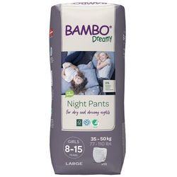 BAMBO DREAMY NIGHT PANTS 8-15 GIRL KALHOTKY ABSORPČNÍ NAVLÉKACÍ DĚTSKÉ, NOČNÍ, 8-15 L