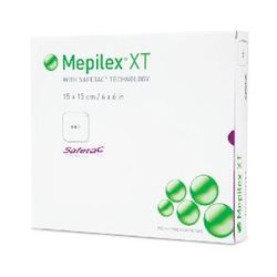 MEPILEX XT 10X10 CM, 5 KS, ABSORPČNÍ PĚNOVÉ KRYTÍ SE SILIKONO