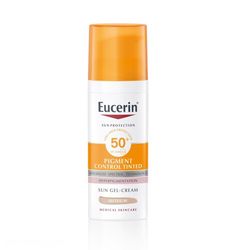 EUCERIN SUN Emulze na opalování na obličej Pigment Control SPF50+ středně tmavá 50 ml