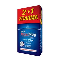 MaxiMag Hořčík 375mg+B6 tob.100+50