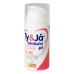 Lubrik.gel Ty&Já parf.vůní jahody 100ml Dr.Müller