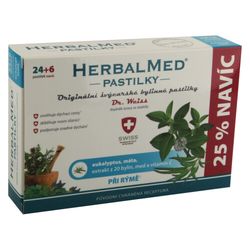 HerbalMed past. Dr.Weiss Eukalypt+máta+vit.C 24+6