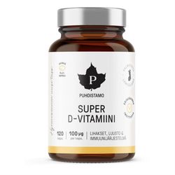 Puhdistamo Super Vitamin D 4000IU cps.120