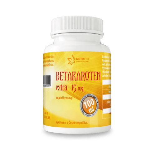 Betakaroten EXTRA 15mg tbl.100