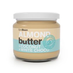 GymBeam Almond butter coconut and white choco 340g