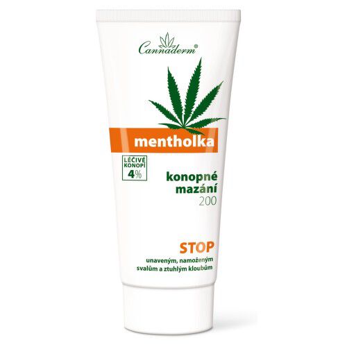 Cannaderm Mentholka konopné mazání 200ml