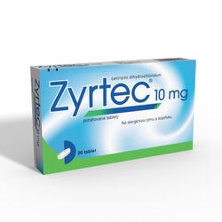 ZYRTEC 10MG potahované tablety 20