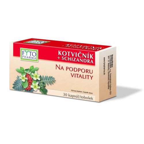 Kotvičník+Schizandra tob.30 na podp.vitality Fyto