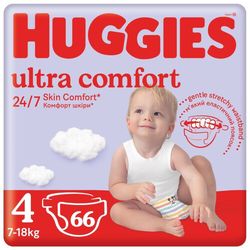 HUGGIES Ultra Comfort vel.4 7-18kg 66ks