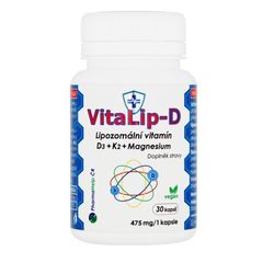 VitaLip-D - lipozomální vitamín D3+K2+Mg 30 kapslí