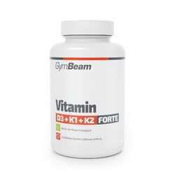 GymBeam Vitamin D3+K1+K2 Forte 120 kapslí