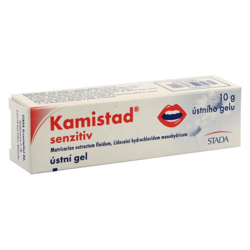 KAMISTAD SENZITIV 185MG/G+20MG/G orální podání gel 1X10G