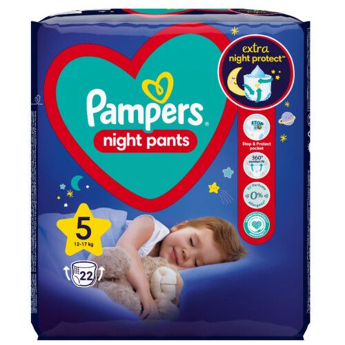 Pampers Night Pants kalhotkové plenky S5 22ks