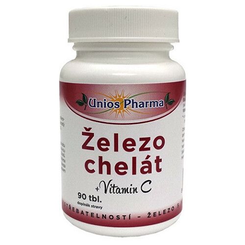 Uniospharma Železo chelát+vitamín C tbl.90