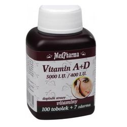 MedPharma Vitamín A+D (5000 I.U./400 I.U.) tob.107