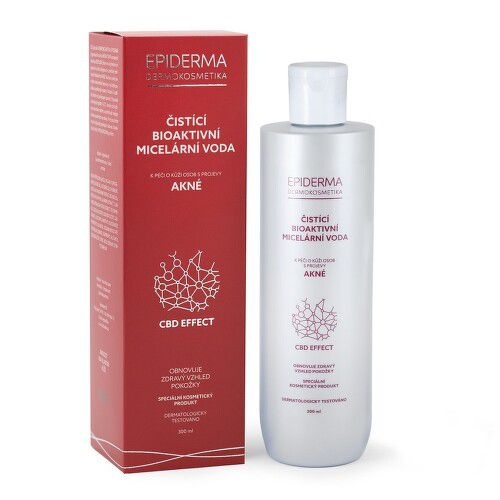 EPIDERMA bioaktivní CBD micelární voda při akné 300 ml