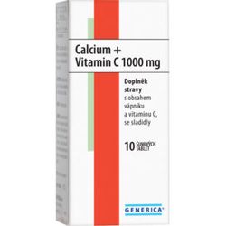 Calcium + Vitamin C 1000mg Generica eff.tbl.10