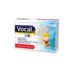 Vocal Kids měkké pastilky s příchutí Jahody 24ks