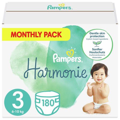 Pampers Harmonie 3 Plenky 6-10 kg 180 ks