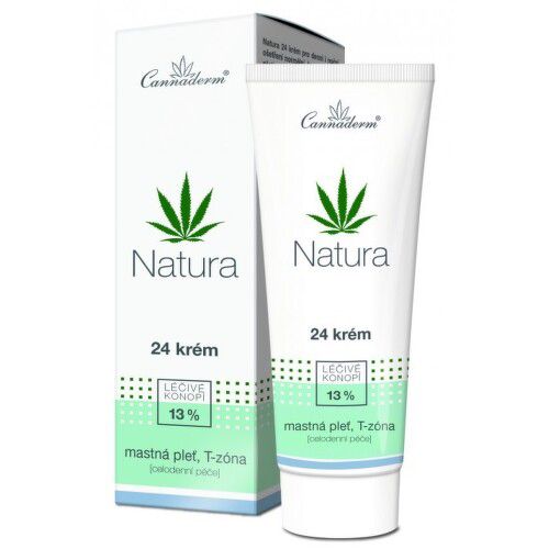 Cannaderm Natura 24 krém na mastnou pleť 75