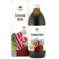 Červená řepa 100% šťáva 500ml EKOMEDICA