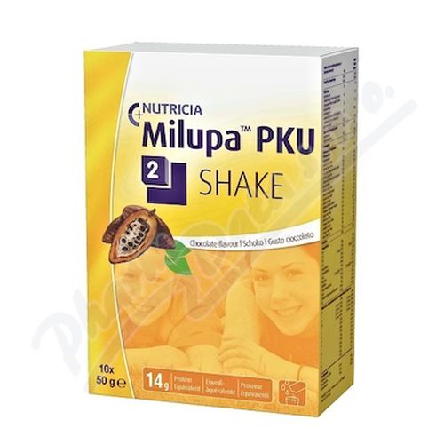 MILUPA PKU 2 SHAKE ČOKOLÁDA perorální prášek pro přípravu roztoku 10X50G