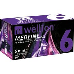 WELLION MEDFINE PLUS JEHLY PRO INZULÍNOVÁ PERA JEHLY PRO VŠECHNA INZULÍNOVÁ PERA, VEL. 31G X 6MM