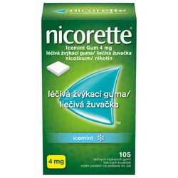 NICORETTE ICEMINT GUM 4MG léčivé žvýkačky 105