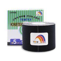 TEMTEX kinesio tejpovací páska černá 5cmx5m