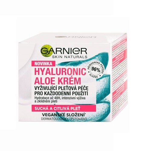 Garnier Hyaluronic Aloe denní krém na suchou a citlivou pleť 50 ml