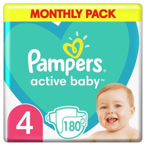 Pampers Active Baby Pleny 4 Maxi 8-14kg 180 ks