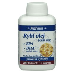 MedPharma Rybí olej 1000mg+EPA+DHA tob.107