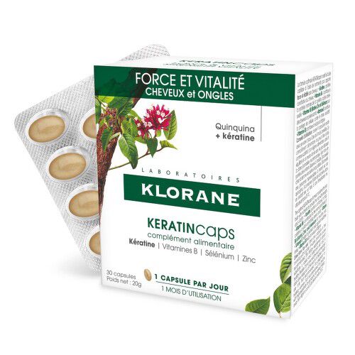 KLORANE Keratincaps Vlasy a nehty cps.30